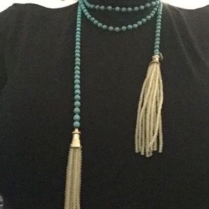 New Wrap necklace with turquoise beads